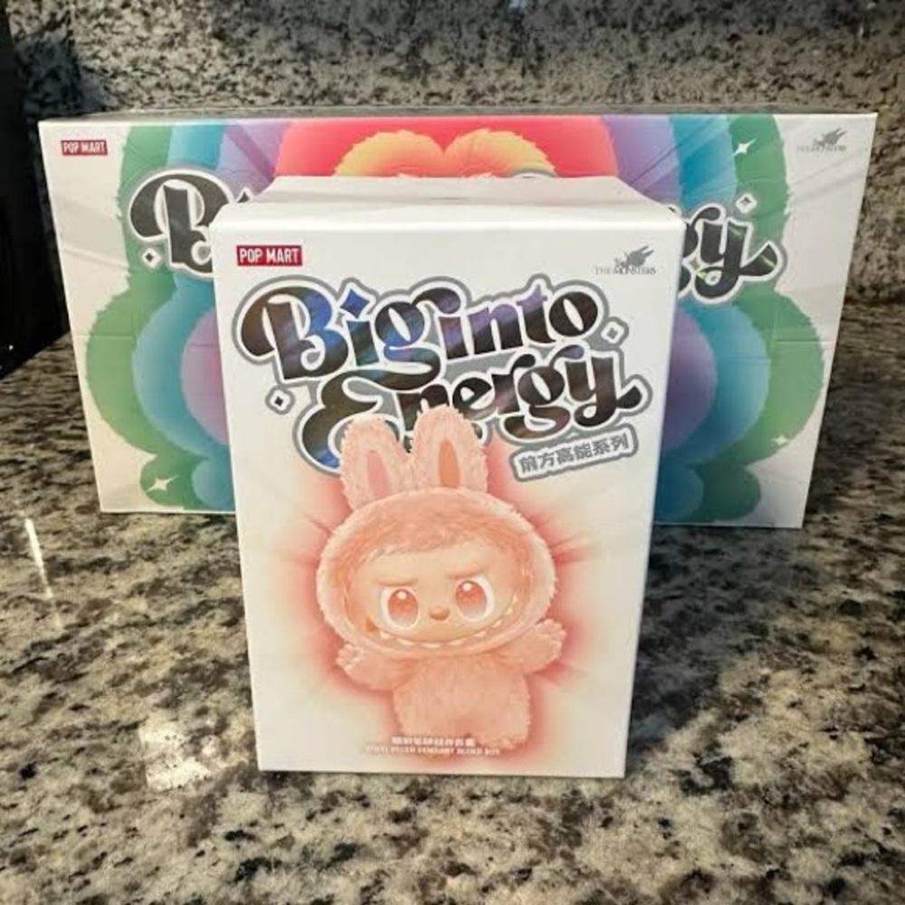 Pop Mart Big Into Energy Pink Stuffed Animal